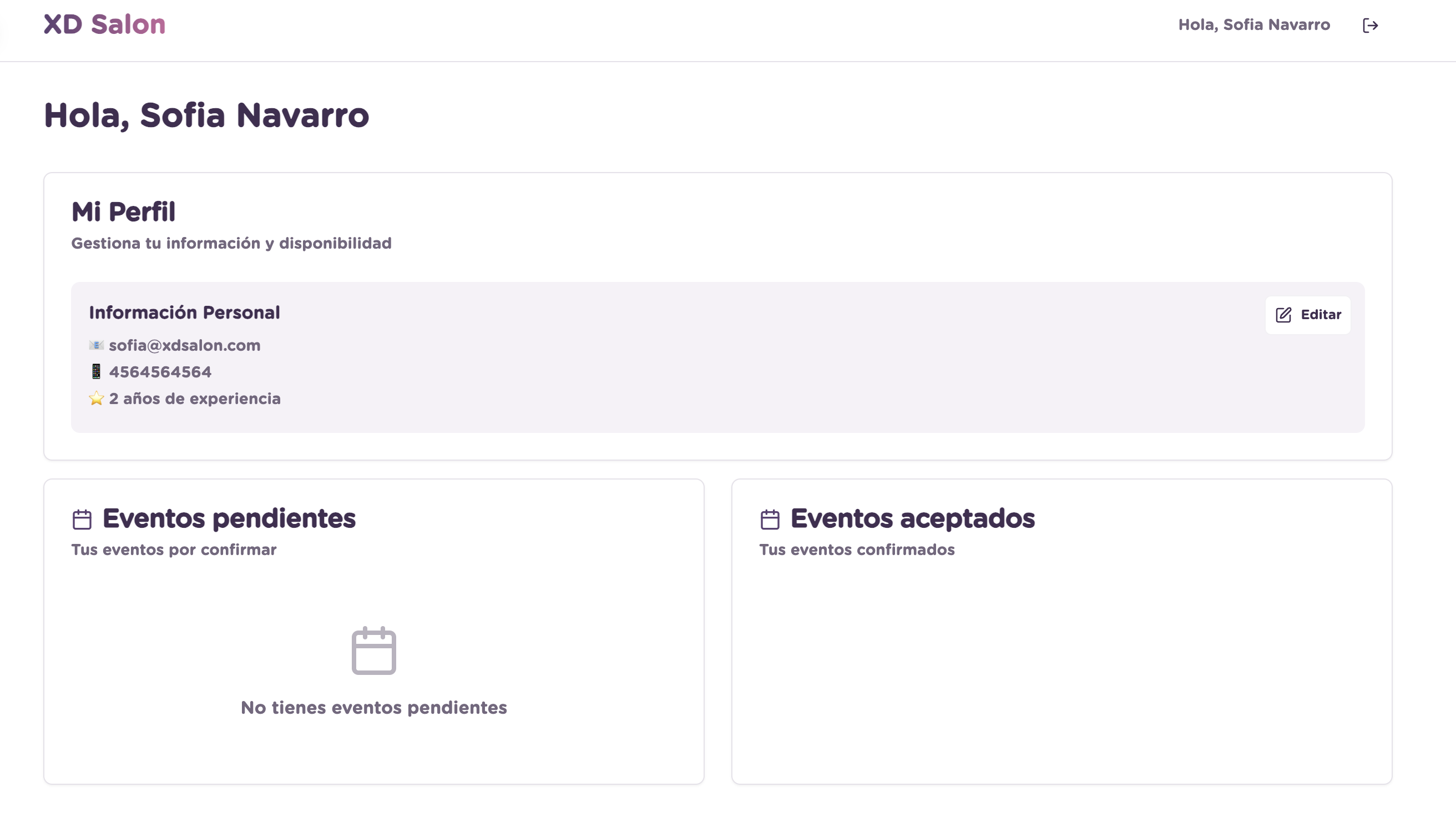 Inicio de animador sin eventos en web